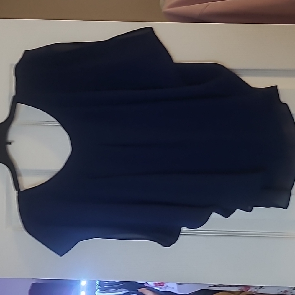 Blue Flowy Blouse